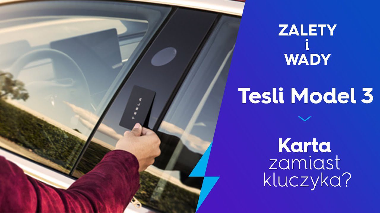 Otwieranie Tesli – karta zamiast kluczyka